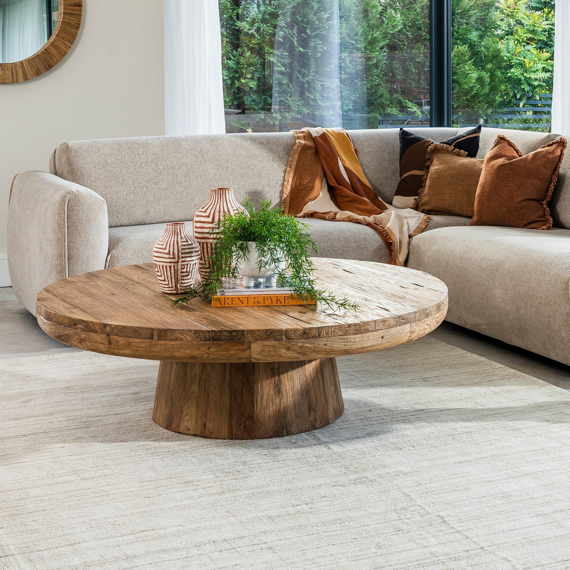 Java - Round Wooden Coffee Table