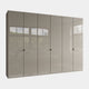 Florida - Wardrobe 300cm 6 Door Pebble Grey