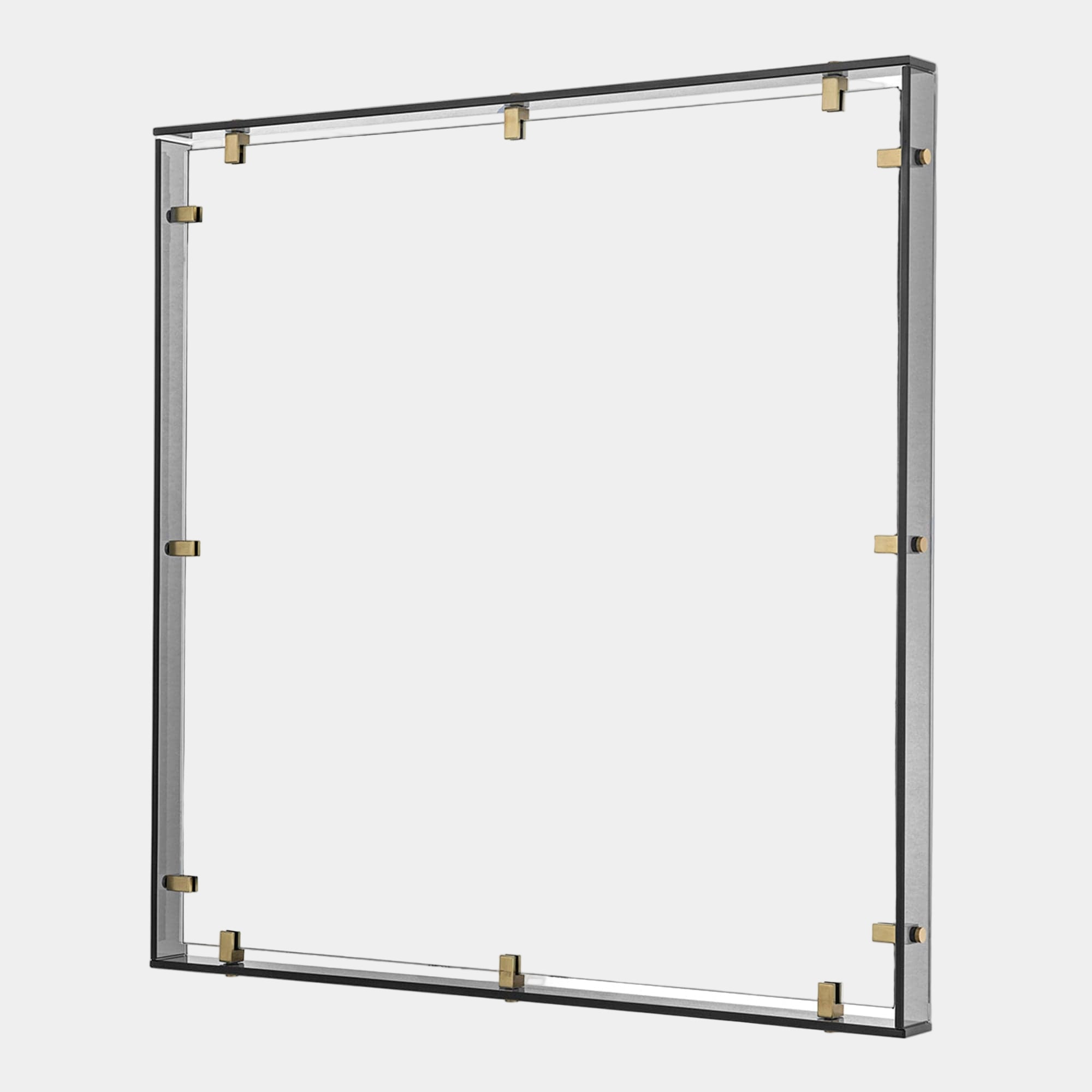Eichholtz Verona - Medium Mirror Smoked Glass Antique Brass Finish