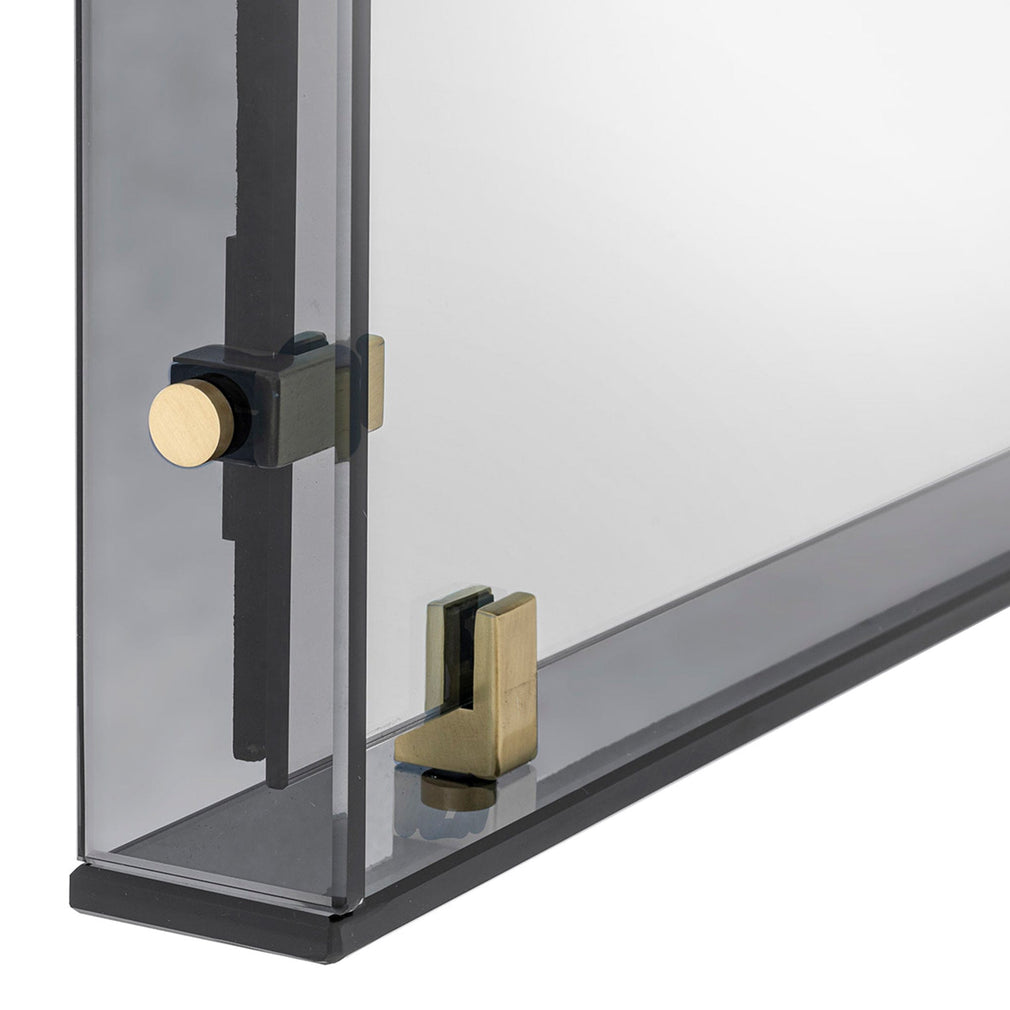 Eichholtz Verona - Medium Mirror Smoked Glass Antique Brass Finish