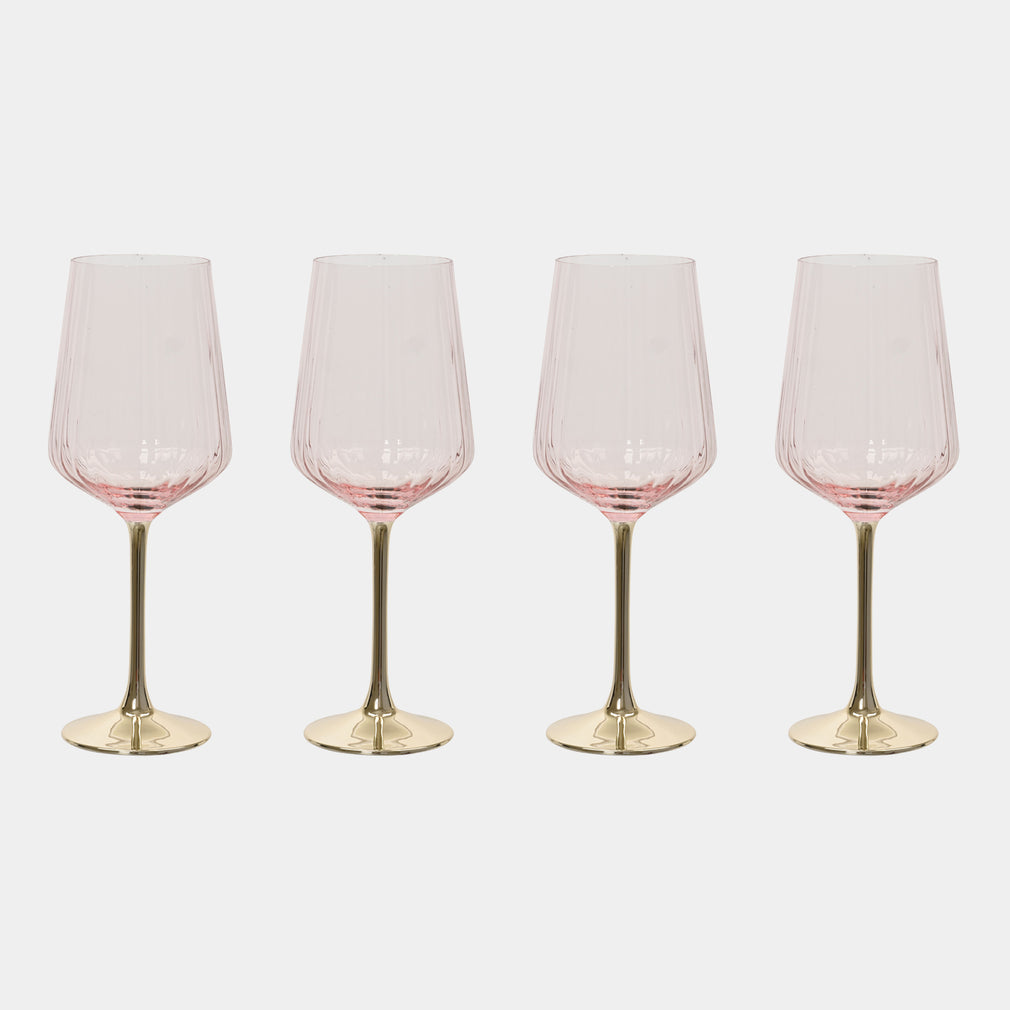 Blush Pink - Wine Glasses, Set of 4