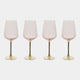 Blush Pink - Wine Glasses, Set of 4