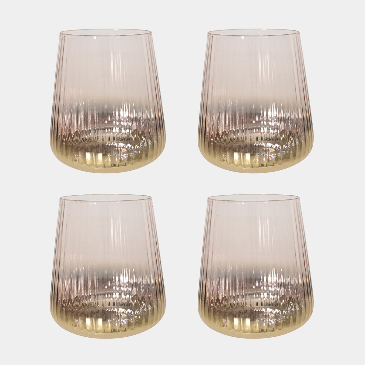 Blush Pink - Glass Tumblers, Set of 4