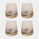 Blush Pink - Glass Tumblers, Set of 4