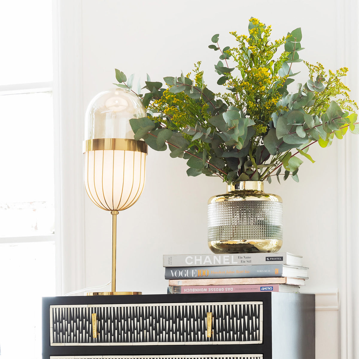 Eclat - Glass Vase, Gold
