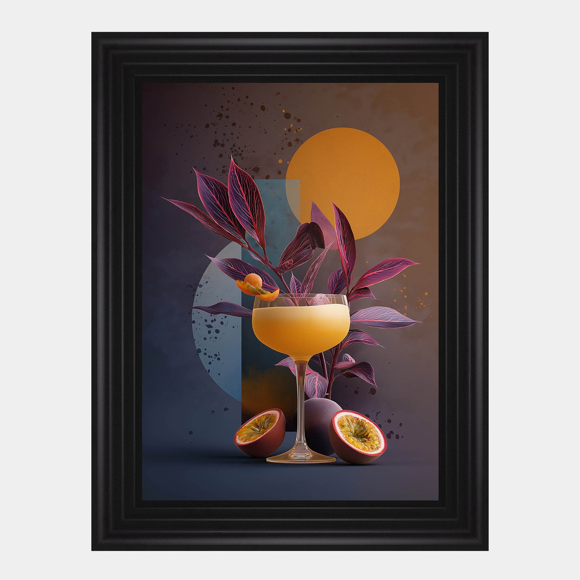 Moody Passion Fruit - Framed Wall Art Print