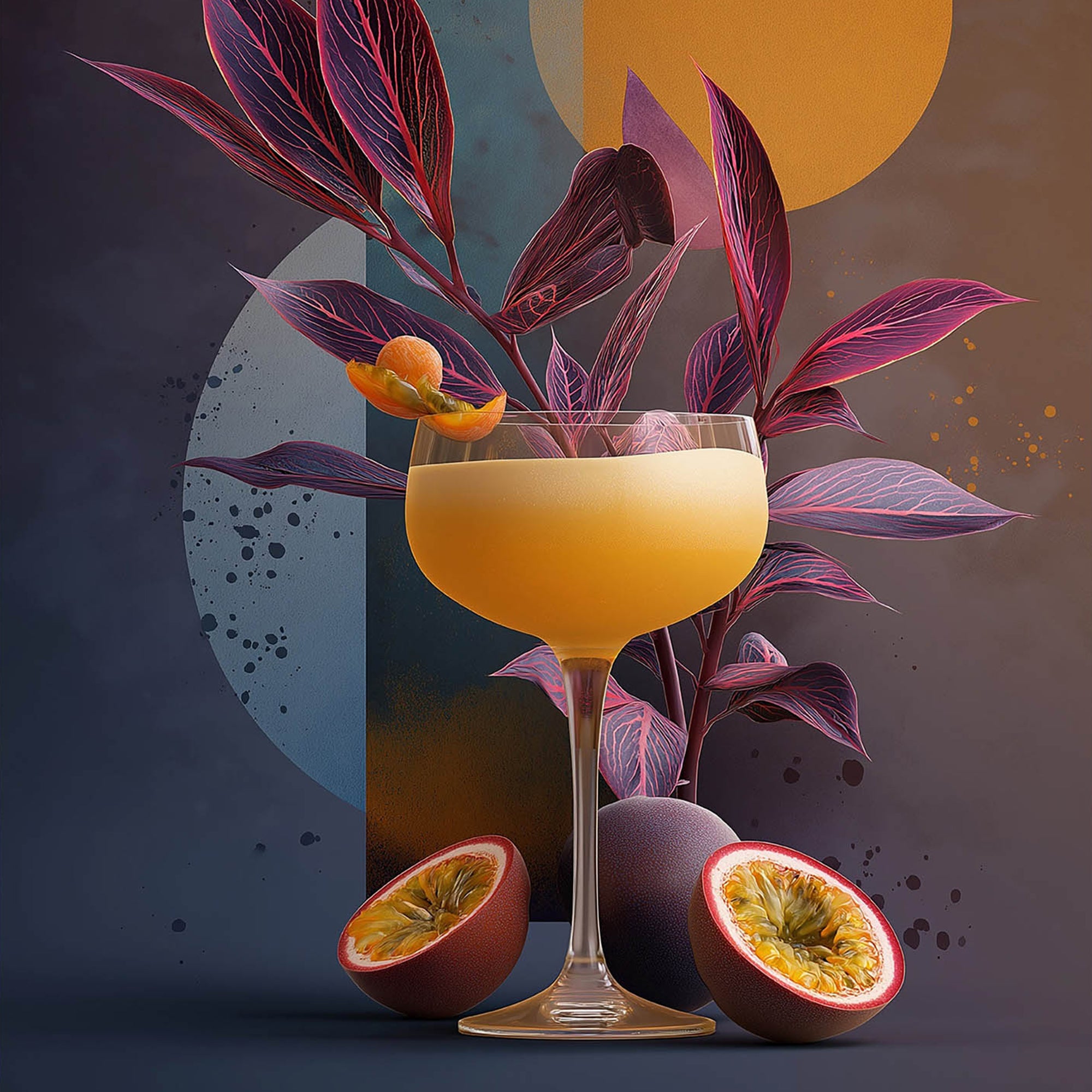 Moody Passion Fruit - Framed Wall Art Print