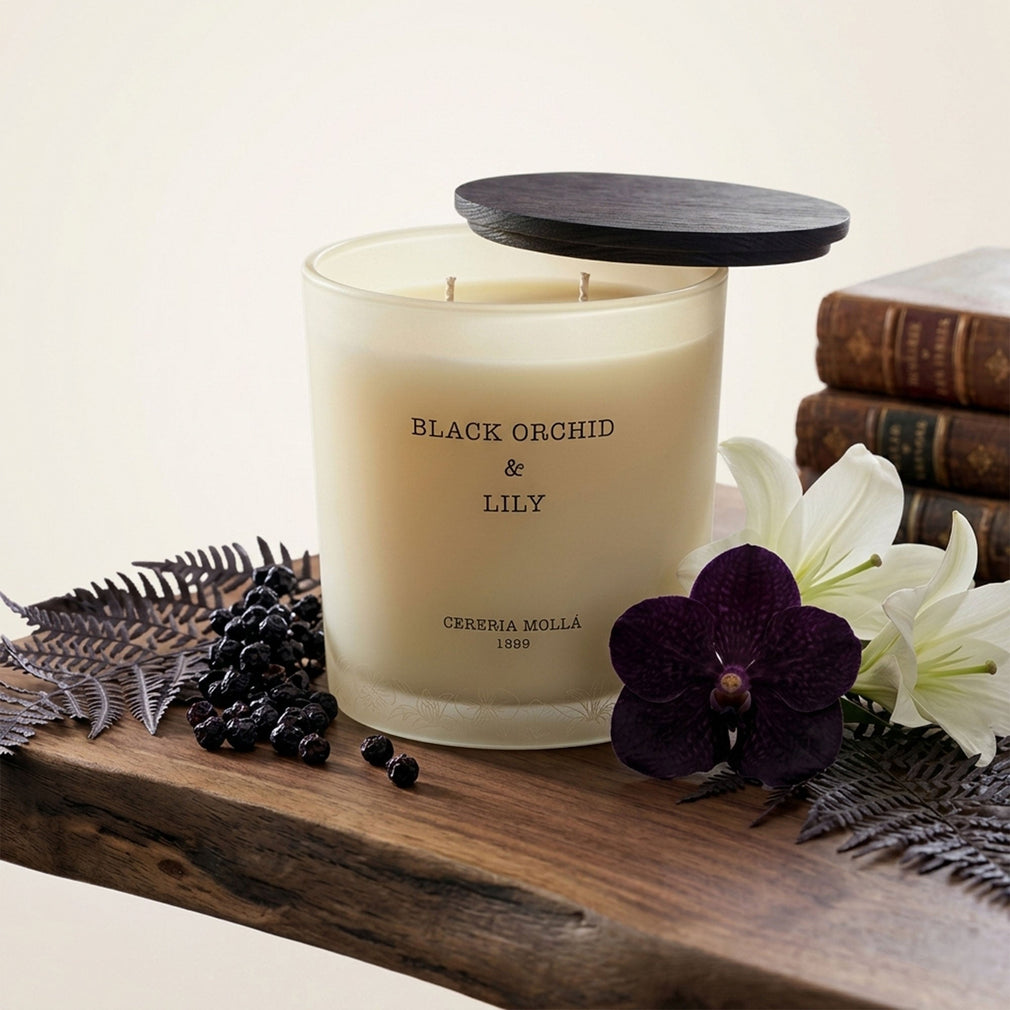 Cereria Molla - Black Orchid & Lily Candle 600g