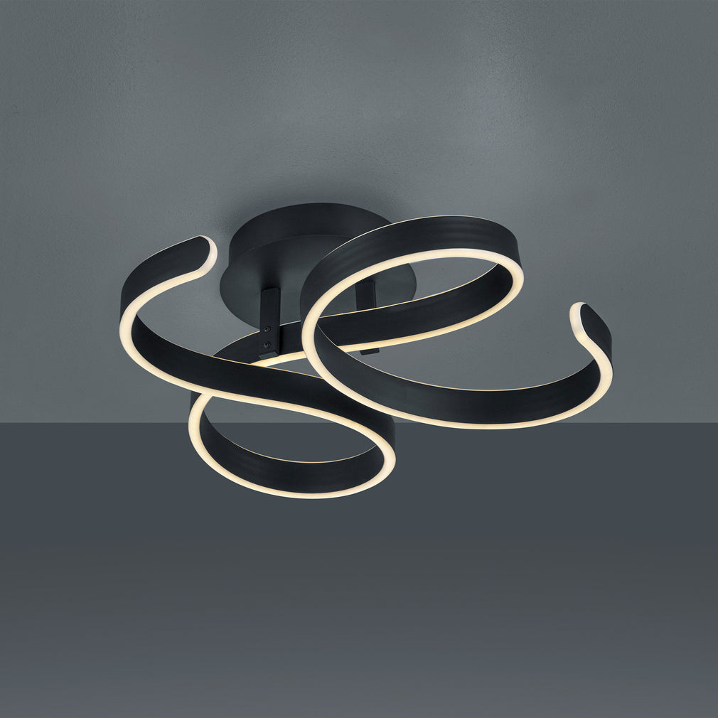 Mobius Black - LED Ceiling Light