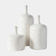 Chad - White Vase Ornaments, Set of 3