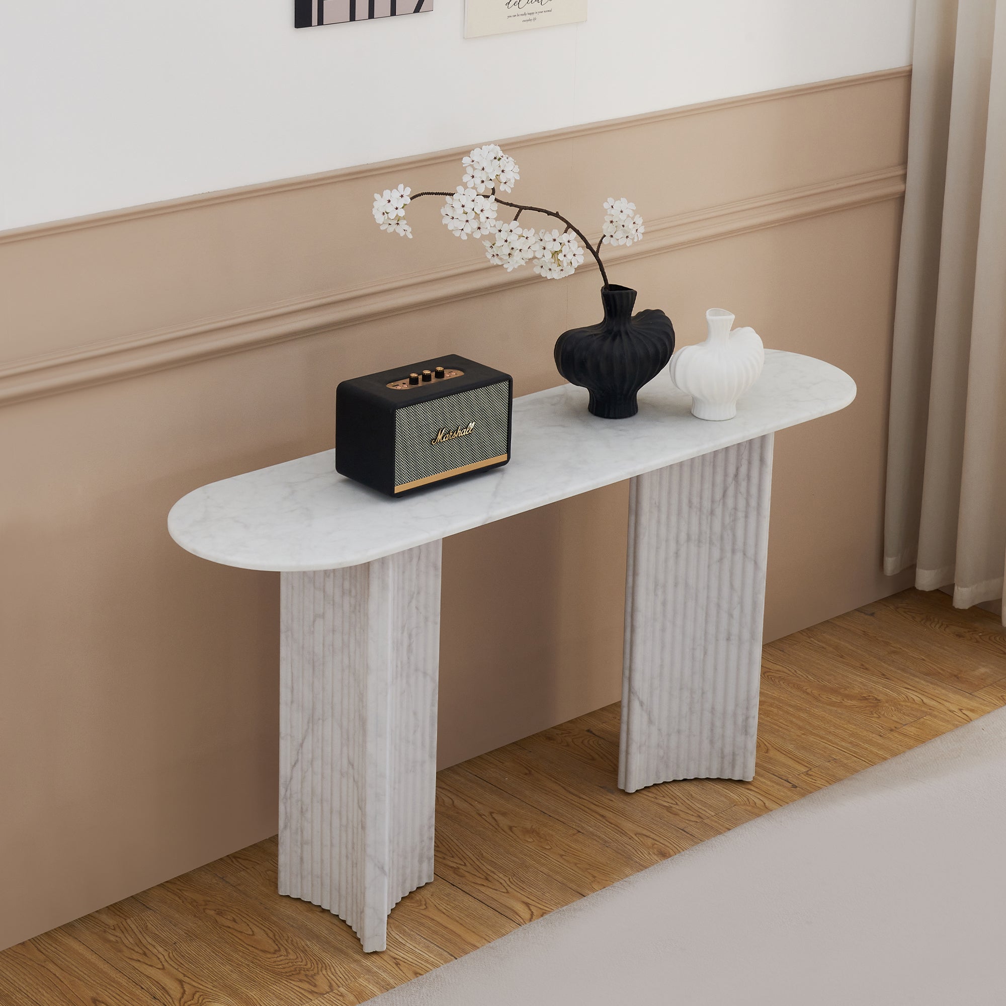 Cloud - Marble Effect Console Table