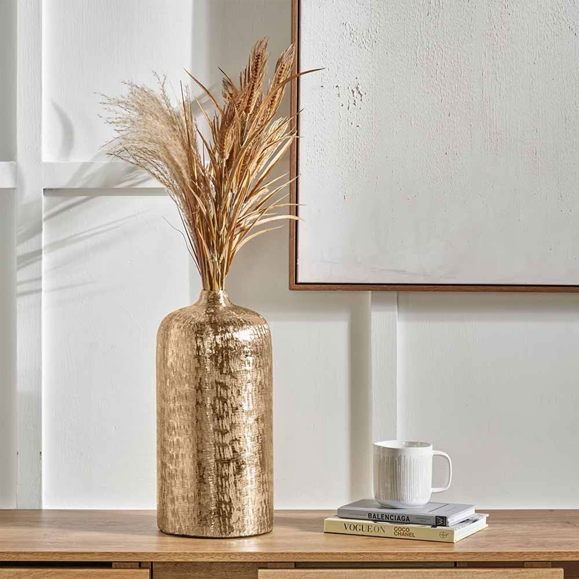 Cinder - Hammered Vase, Gold