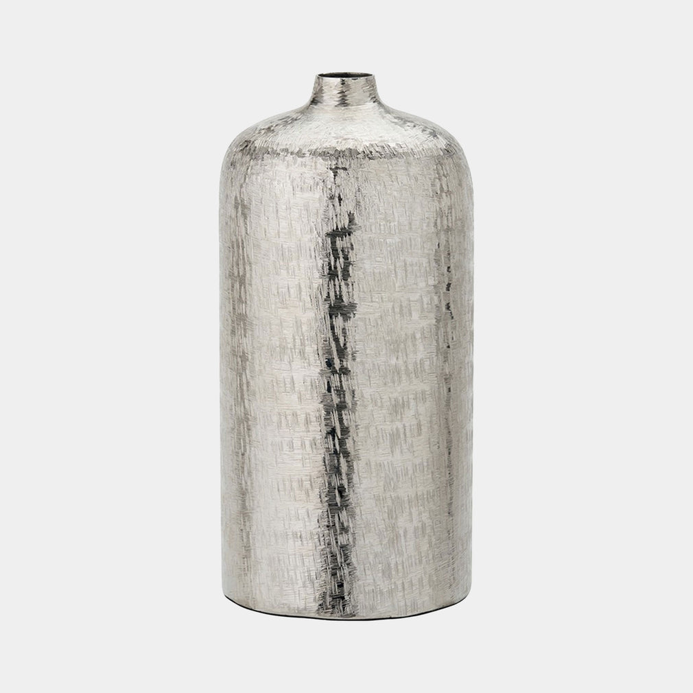 Cinder - Hammered Vase, Silver