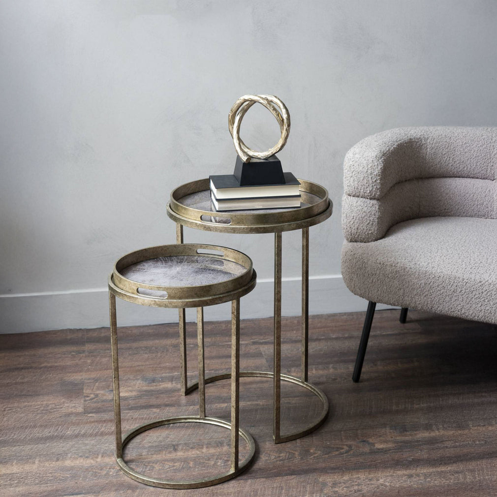 Danube - Glass Side Tables, Set Of 2