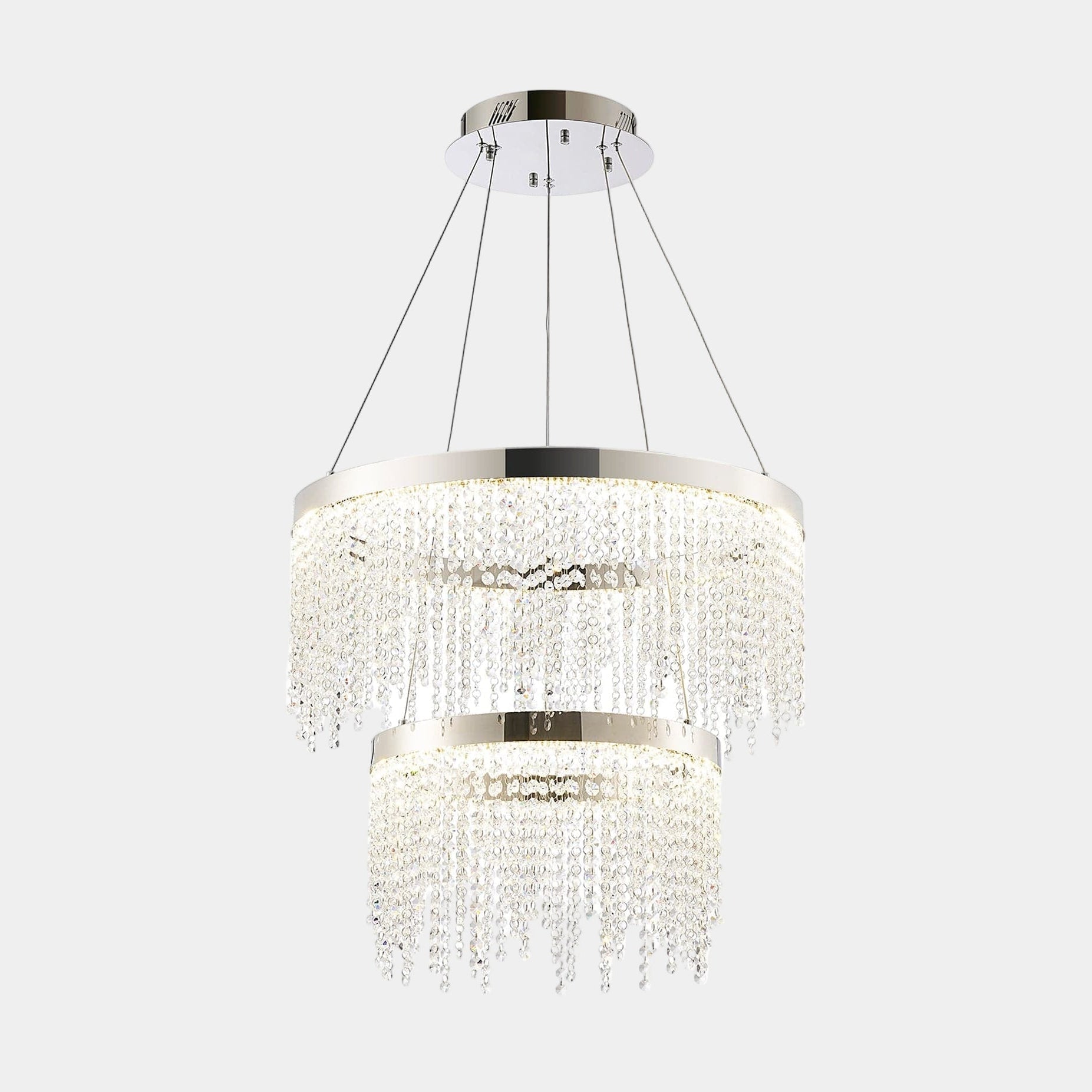 Atlantis Chrome - Chandelier, 2 Tier