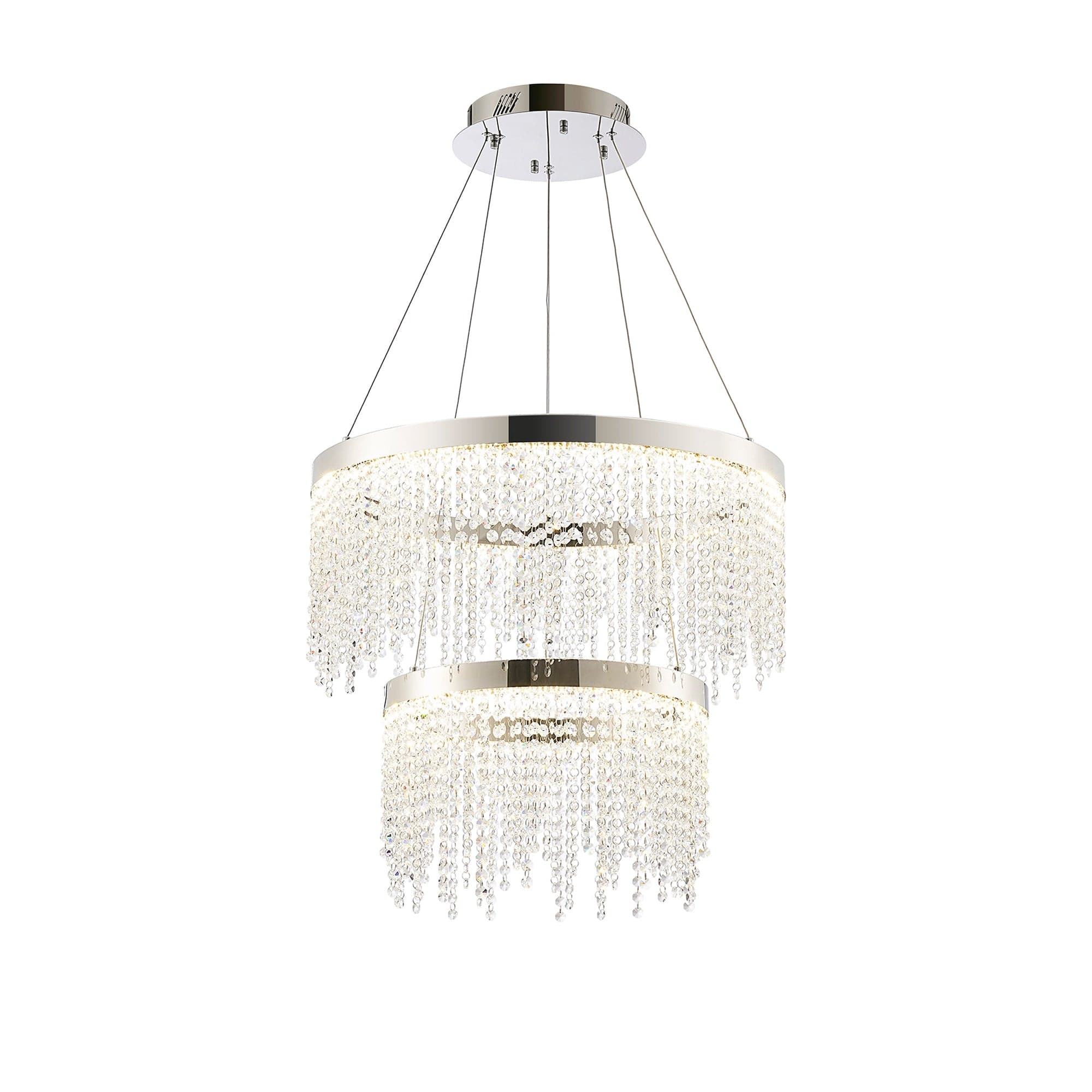 Atlantis LED Round 2 Tier Pendant Chrome