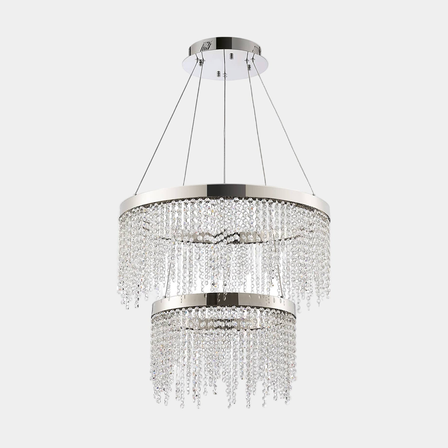 Atlantis Chrome - Chandelier, 2 Tier