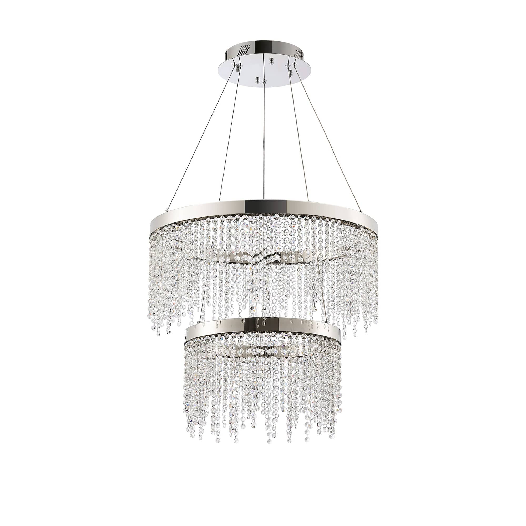 Atlantis LED Round 2 Tier Pendant Chrome