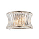 Curve Crystal Wall Light Silver