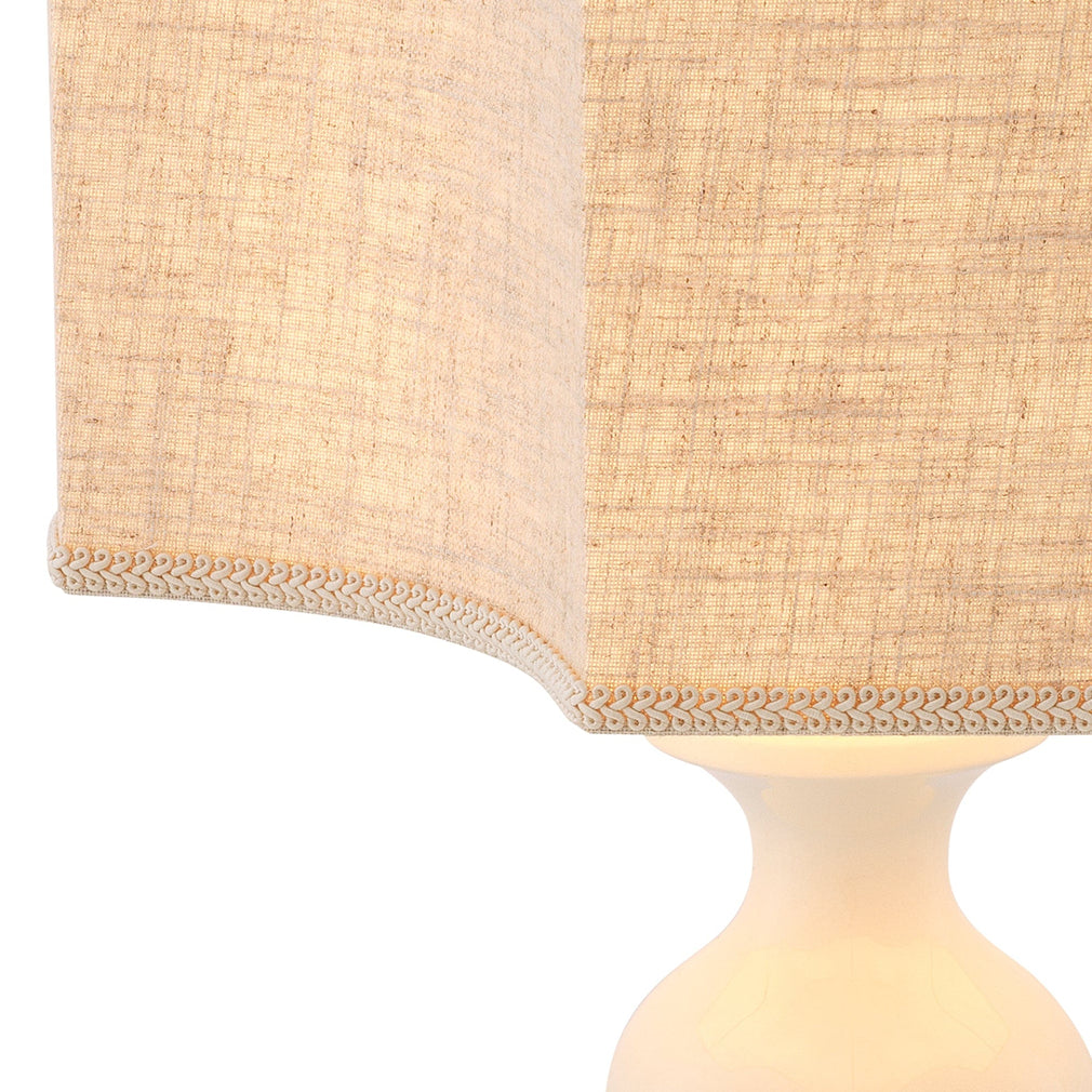 Eichholtz Mabel - Table Lamp Crackled White Ceramic