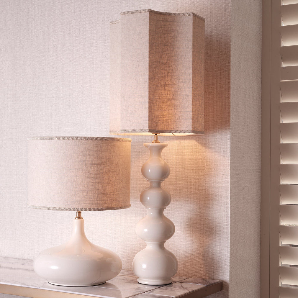 Eichholtz Mabel - Table Lamp Crackled White Ceramic