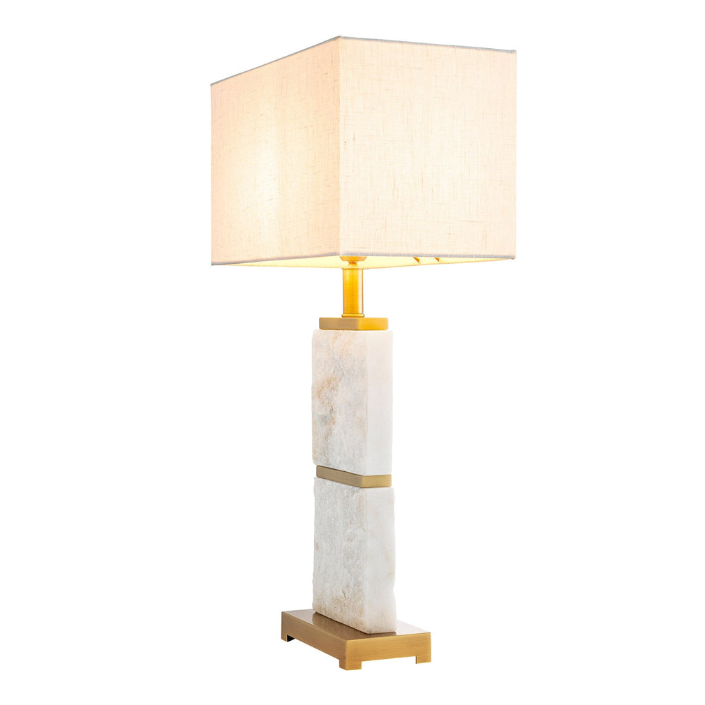 Eichholtz Newton - White Marble Table Lamp