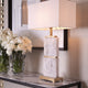 Eichholtz Newton - White Marble Table Lamp