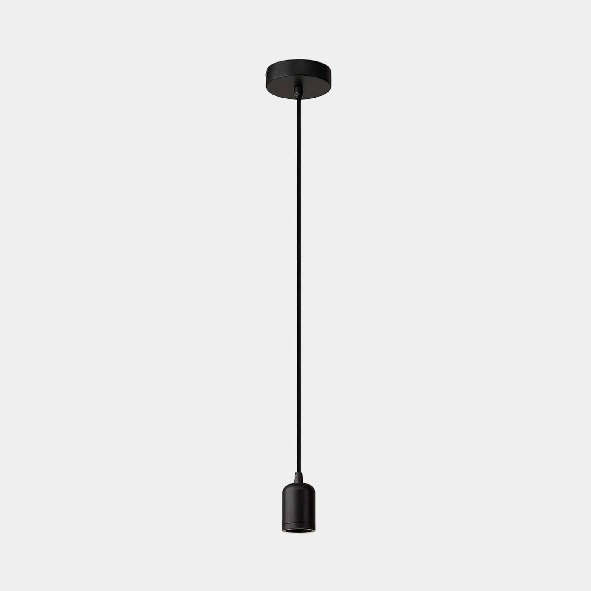 Roma - ES/E27 Pendant Light Suspension Kit Black