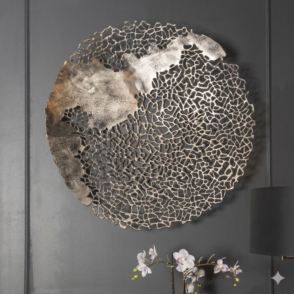 Flynn Silver - Metallic Wall Art