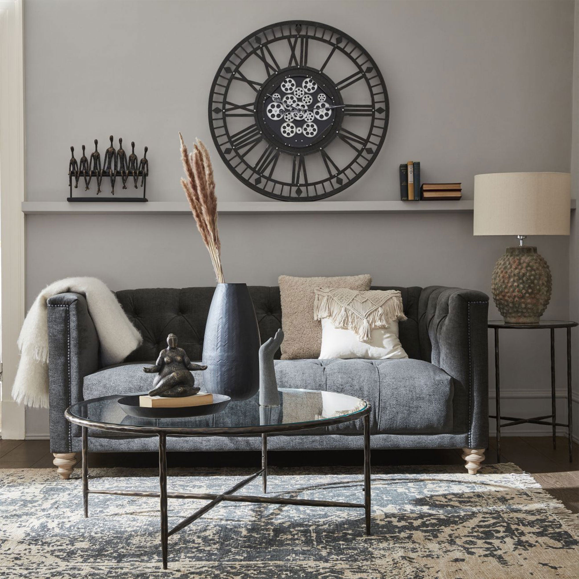 Gibbons - Wall Clock, Grey