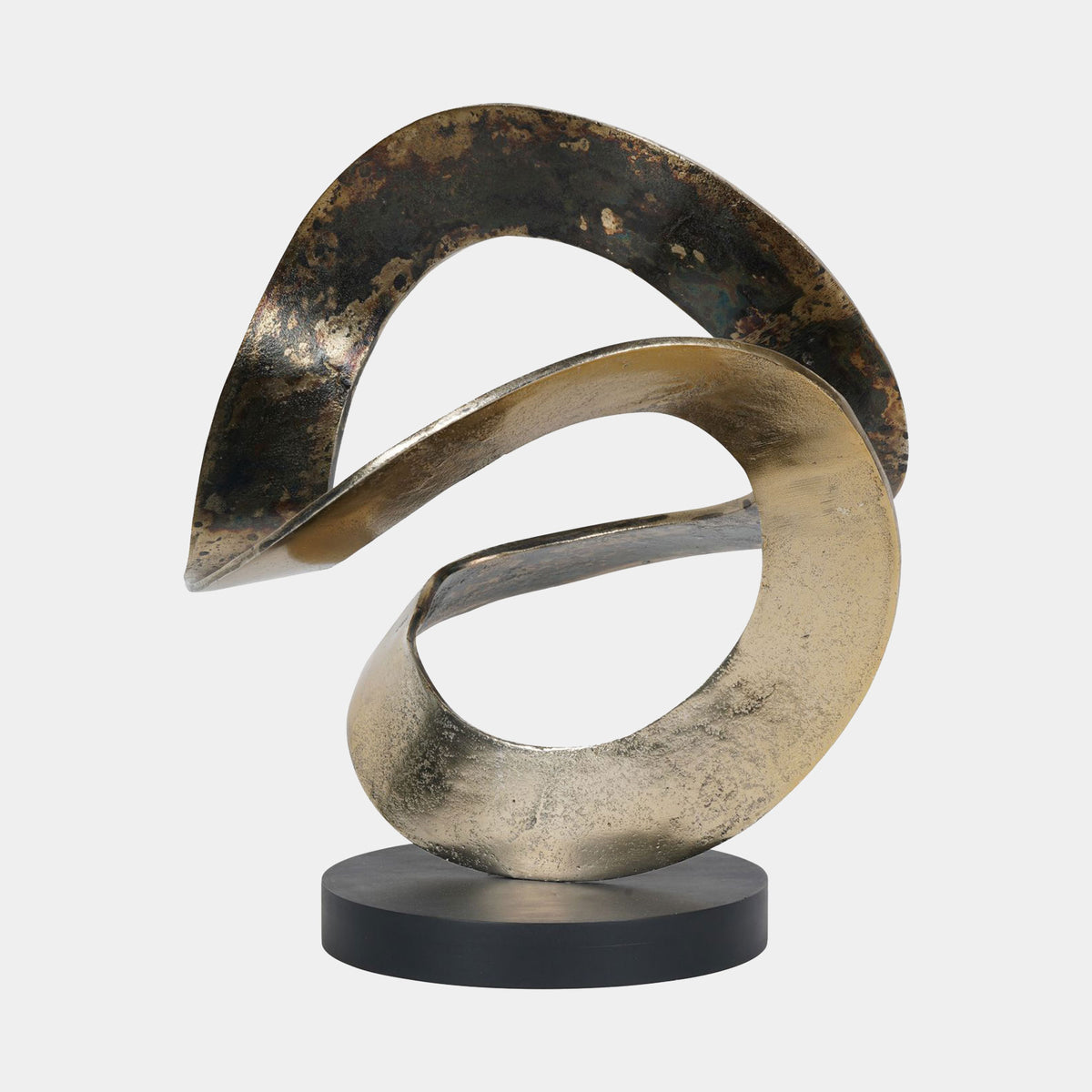 Ribbon Knot - Rustic Gold Sculpture