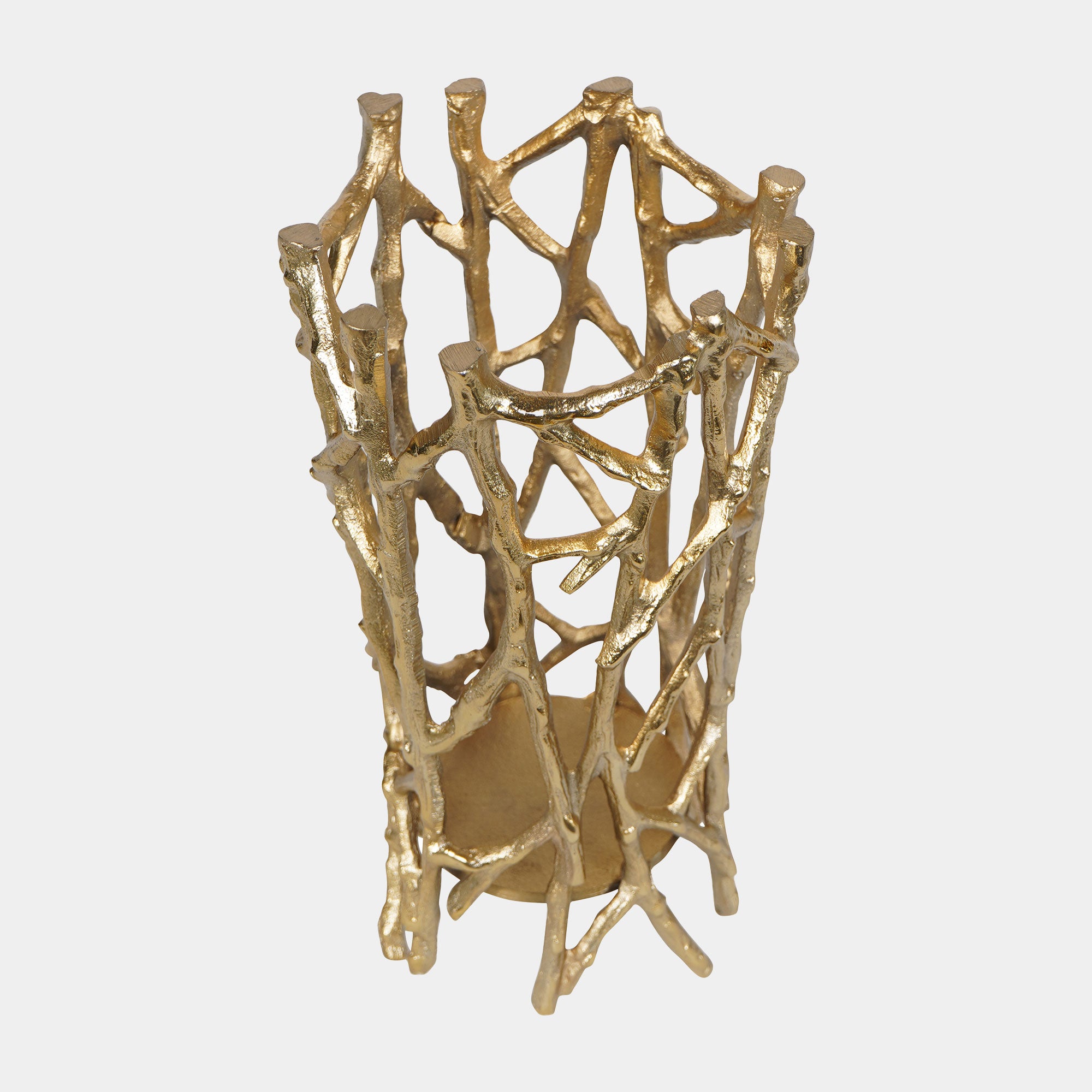 Twig - Pillar Candle Holder, Gold