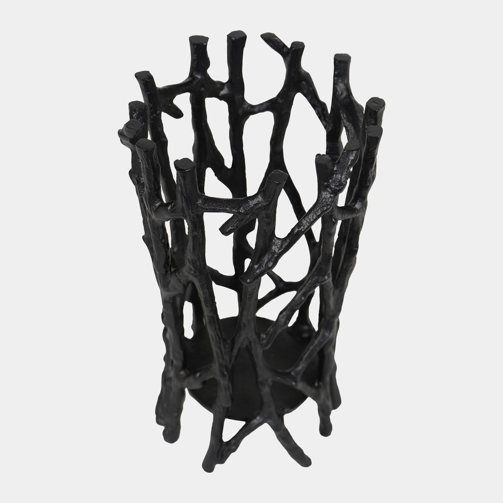 Twig - Pillar Candle Holder, Black