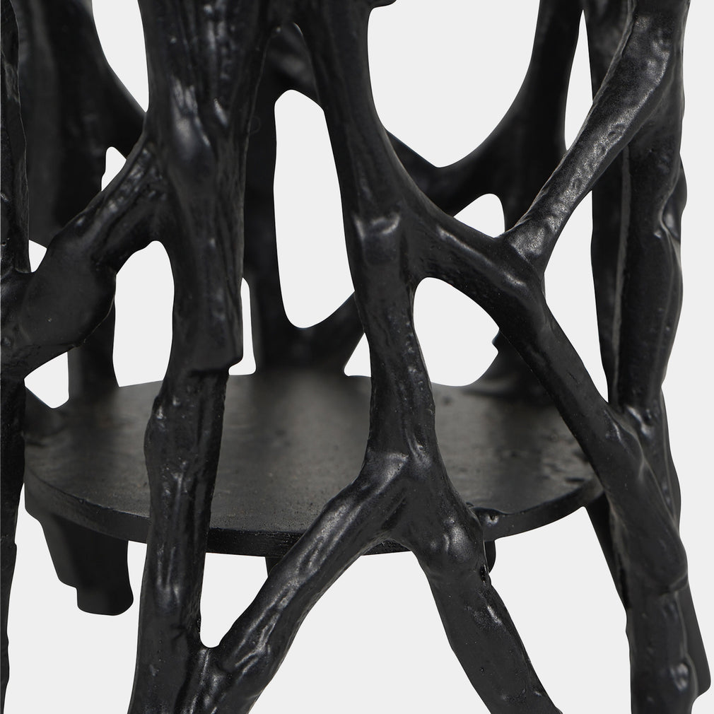 Twig - Pillar Candle Holder, Black