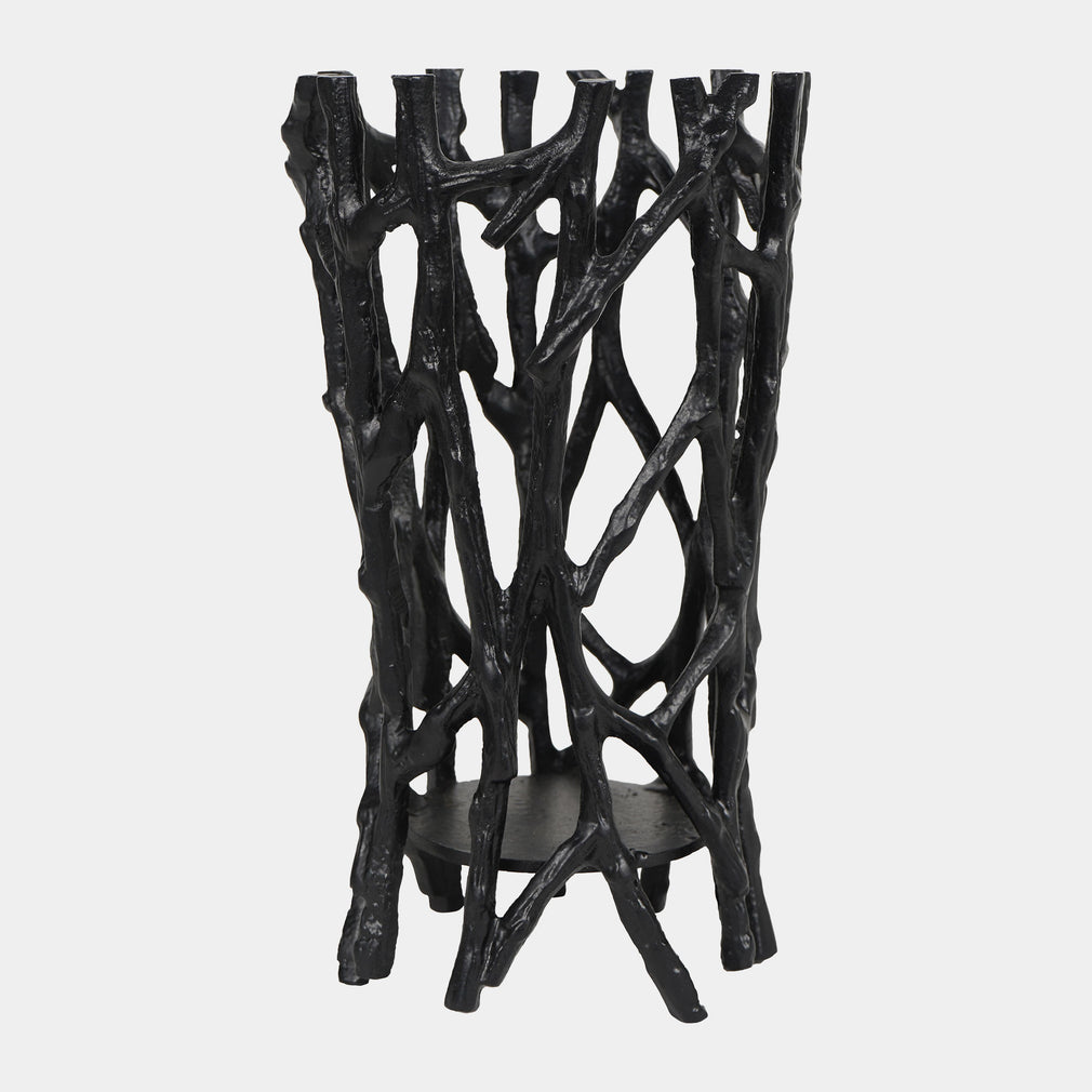 Twig - Pillar Candle Holder, Black