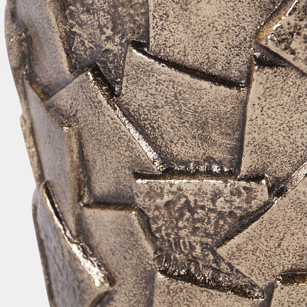Montrose - Metal Vase, Antique Gold