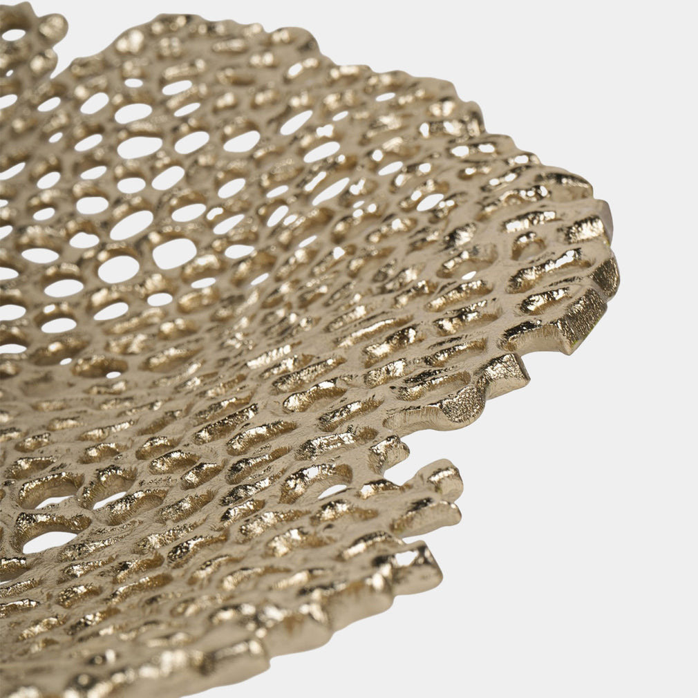Miel - Decorative Bowl, Gold Metal
