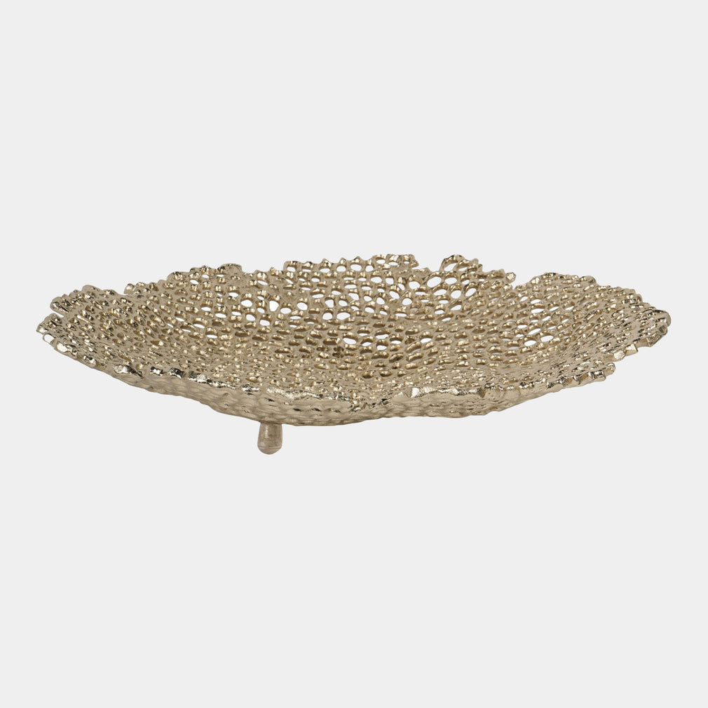 Miel - Decorative Bowl, Gold Metal