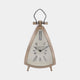 Isosceles Curved - Brass Mantel Clock, Small