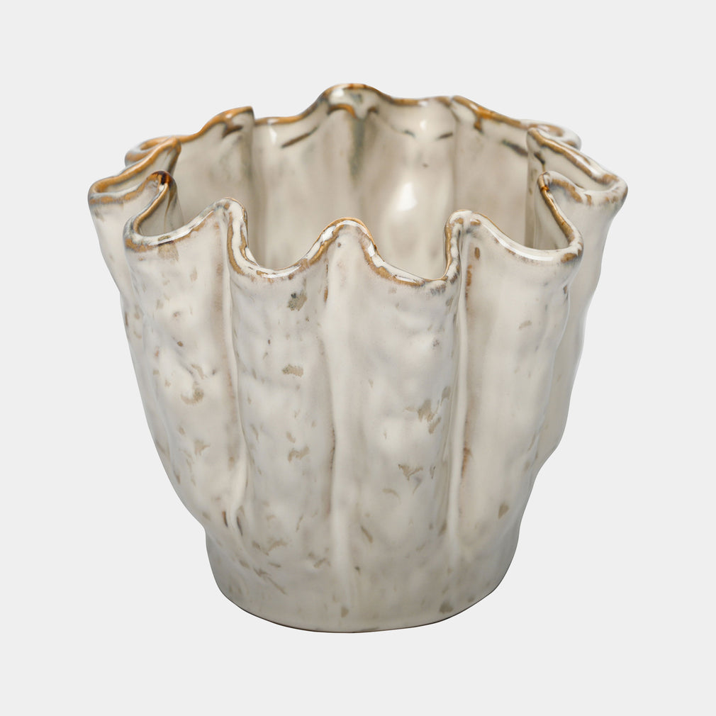 Coralie - Ceramic Vase, Neutral