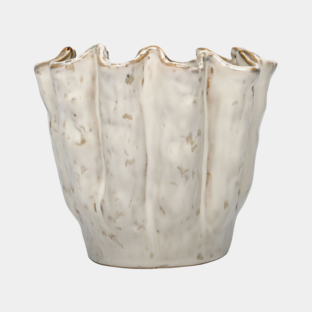 Coralie - Ceramic Vase, Neutral