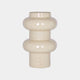 Ovolo Small - Metal Vase, Cream
