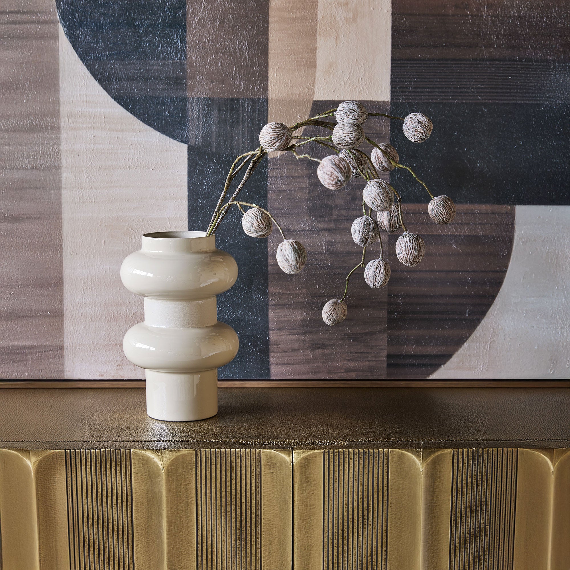 Ovolo - Metal Vase, Small
