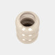 Ovolo Large - Metal Vase, Cream