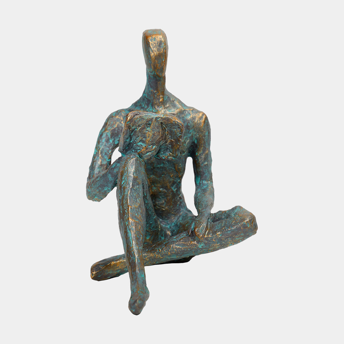 Quiet Reflection - Verdigris Sculpture