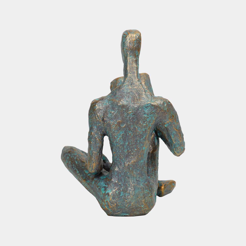 Quiet Reflection - Verdigris Sculpture
