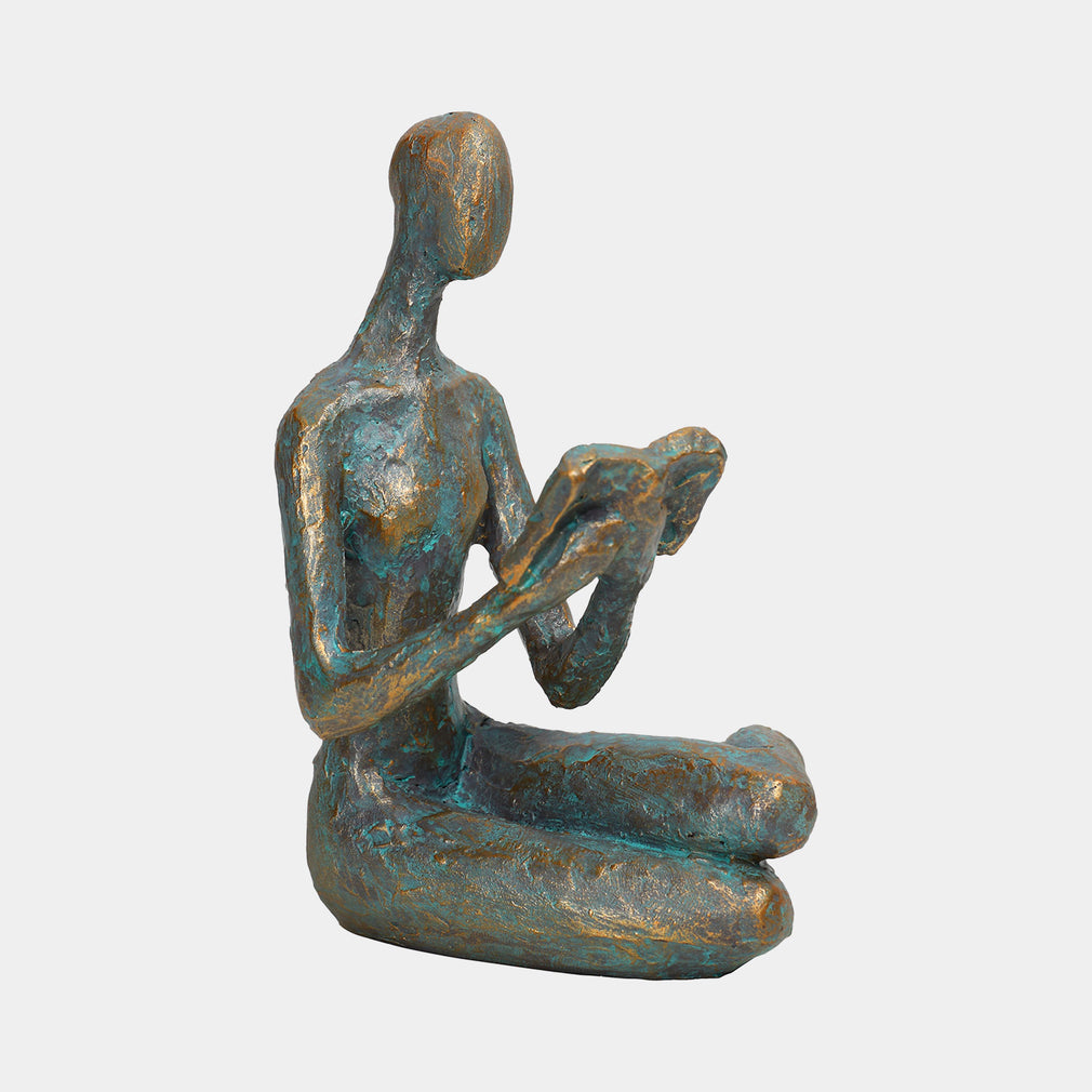 Echoes of the Heart - Verdigris Sculpture