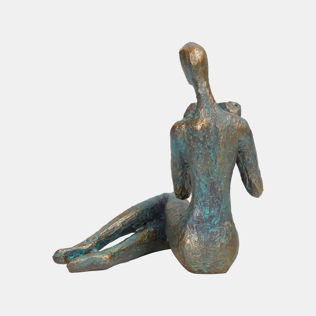 Echoes of the Heart - Verdigris Sculpture