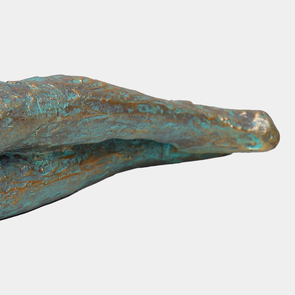 Echoes of the Heart - Verdigris Sculpture