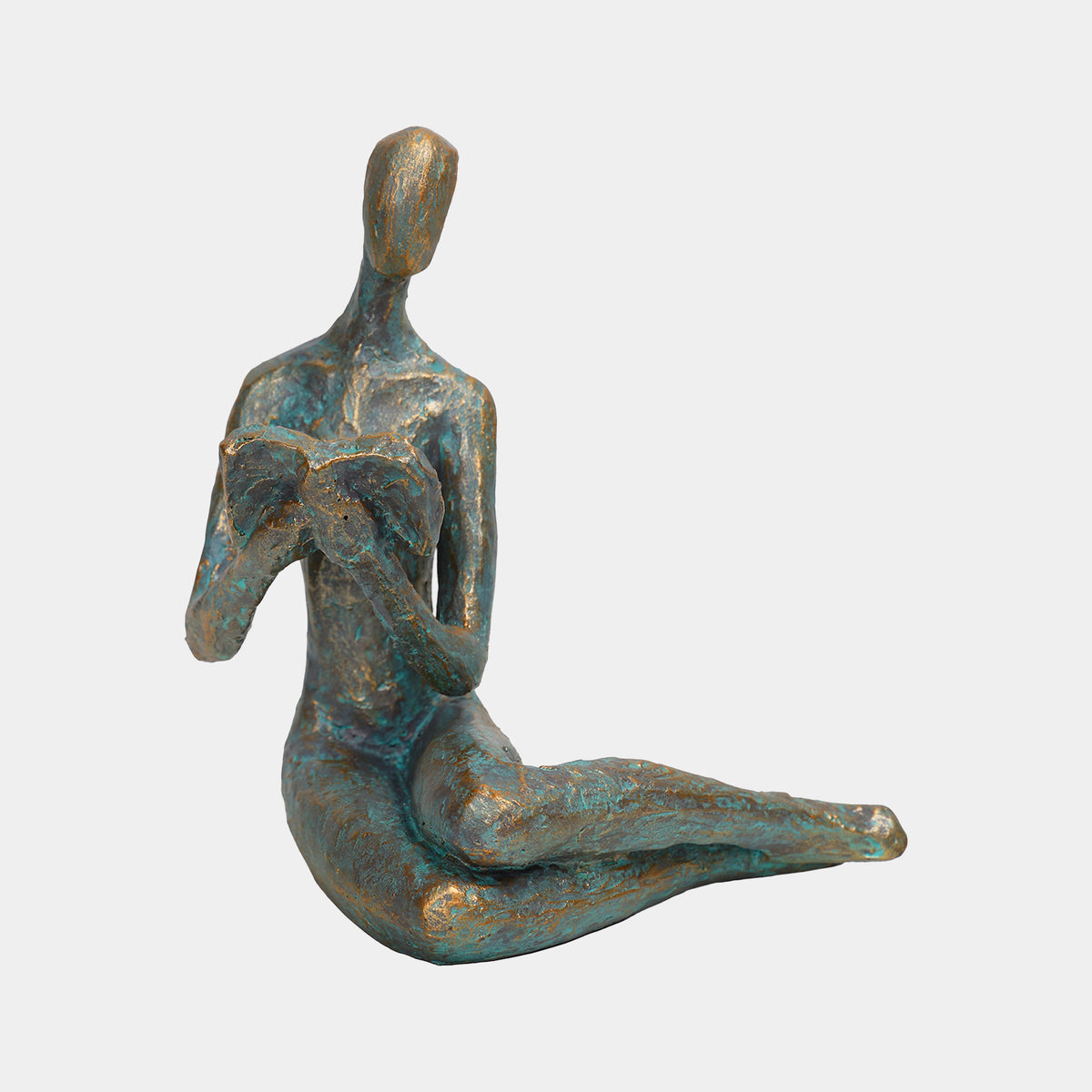 Echoes of the Heart - Verdigris Sculpture